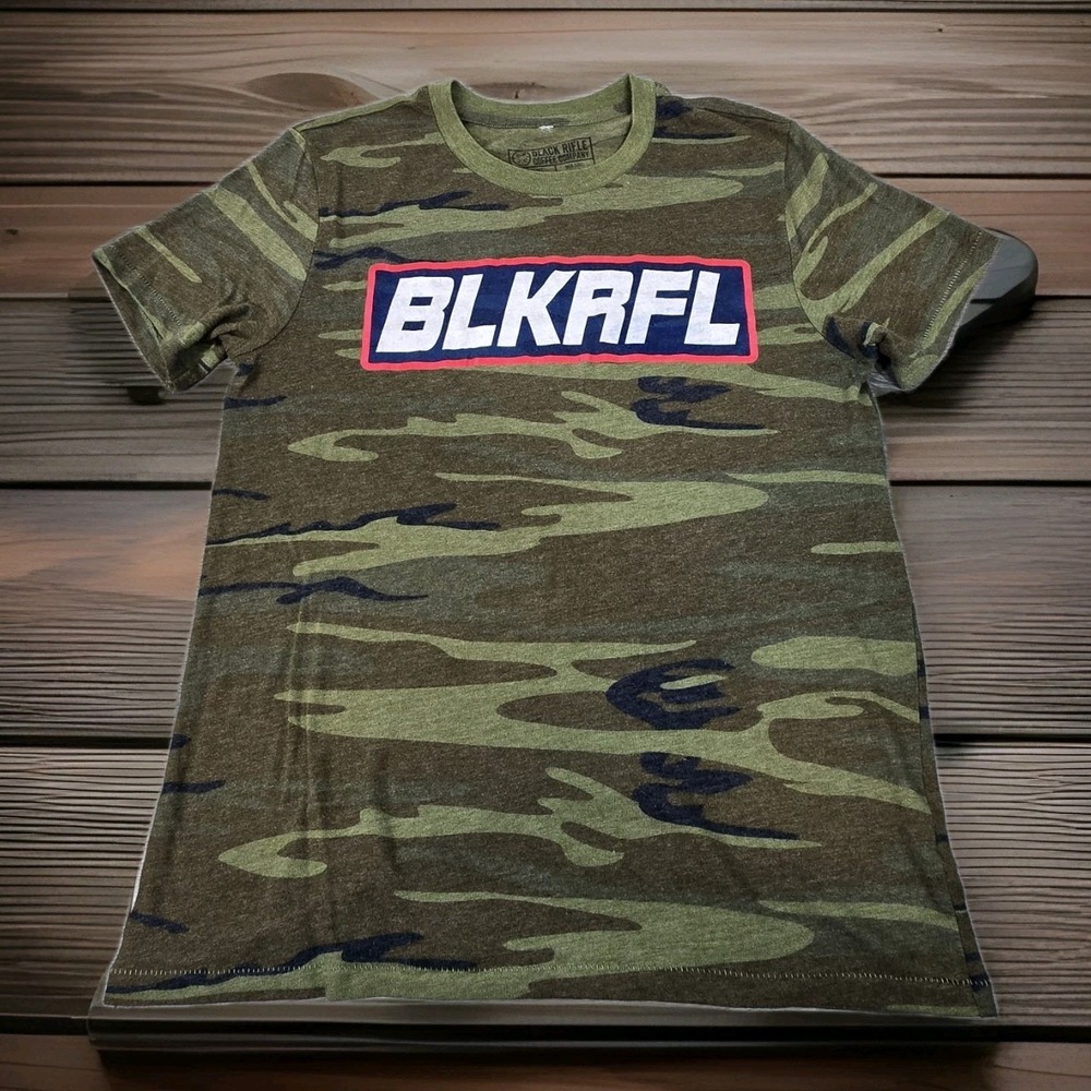 Black Rifle Coffee Company T Shirt Mens M Green Camo Short Sleeve Military‎ USA